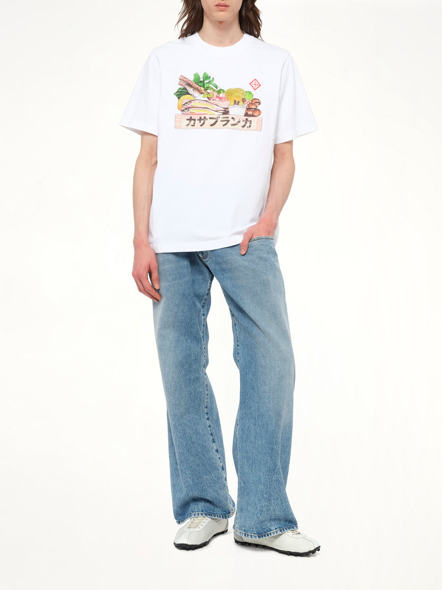 Casablanca Ingredient Printed T-Shirt in White