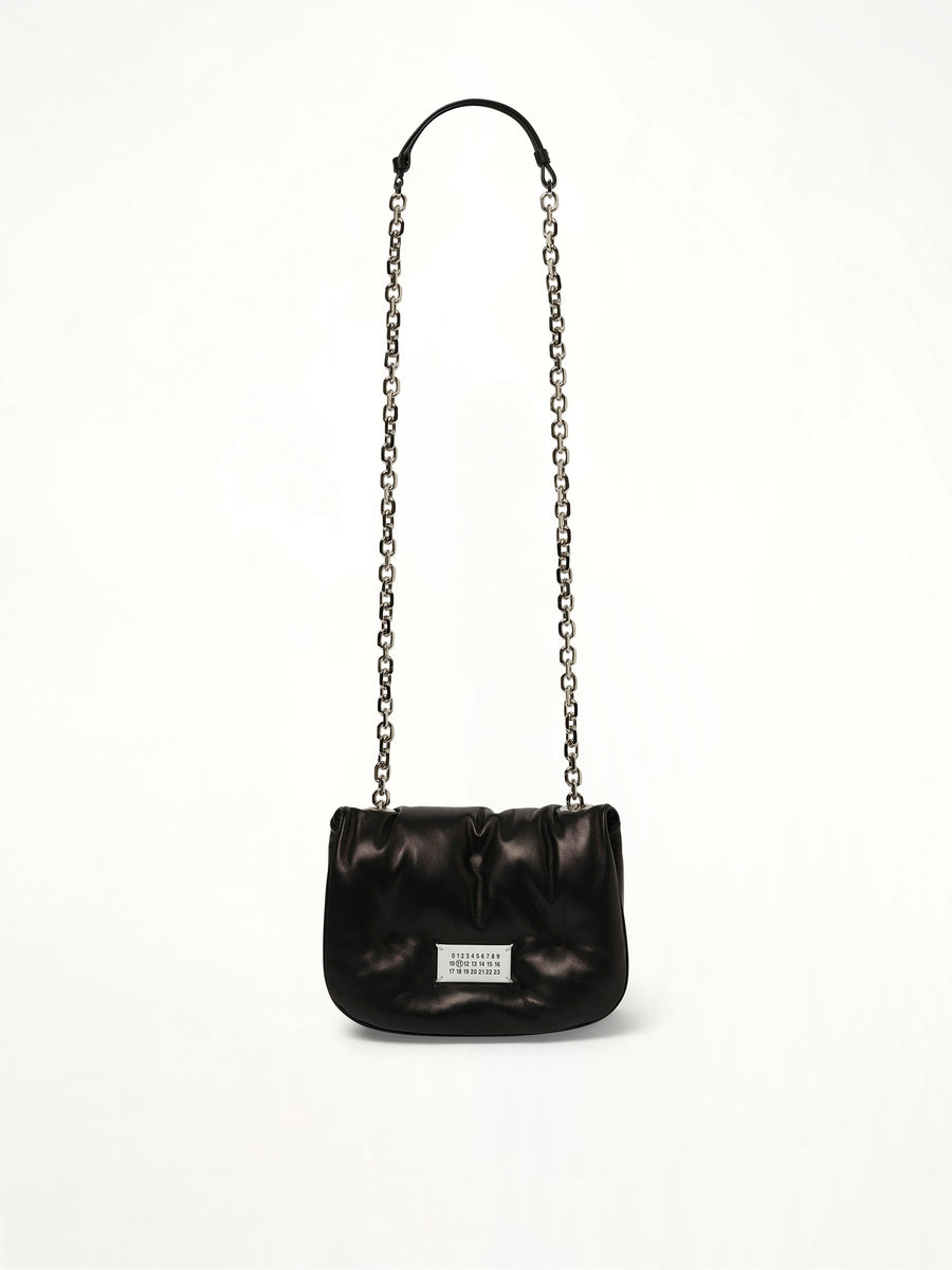 Small Glam Slam Flap Bag in Black