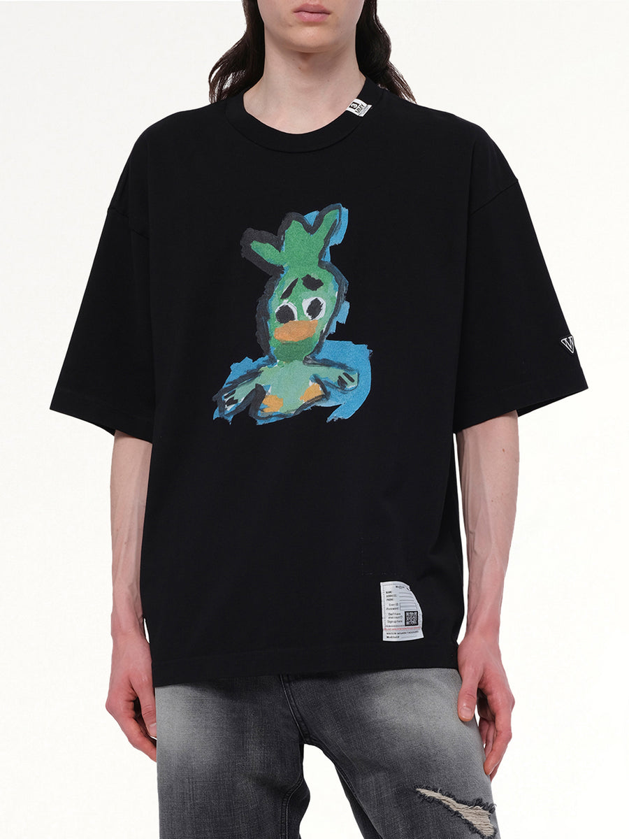 Leon Printed T-Shirt in Black