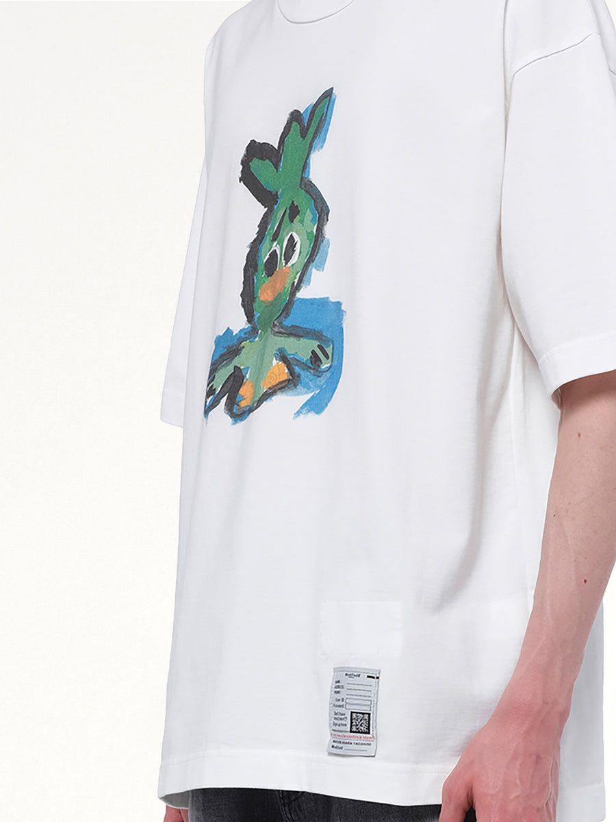 Leon Printed T-Shirt in White