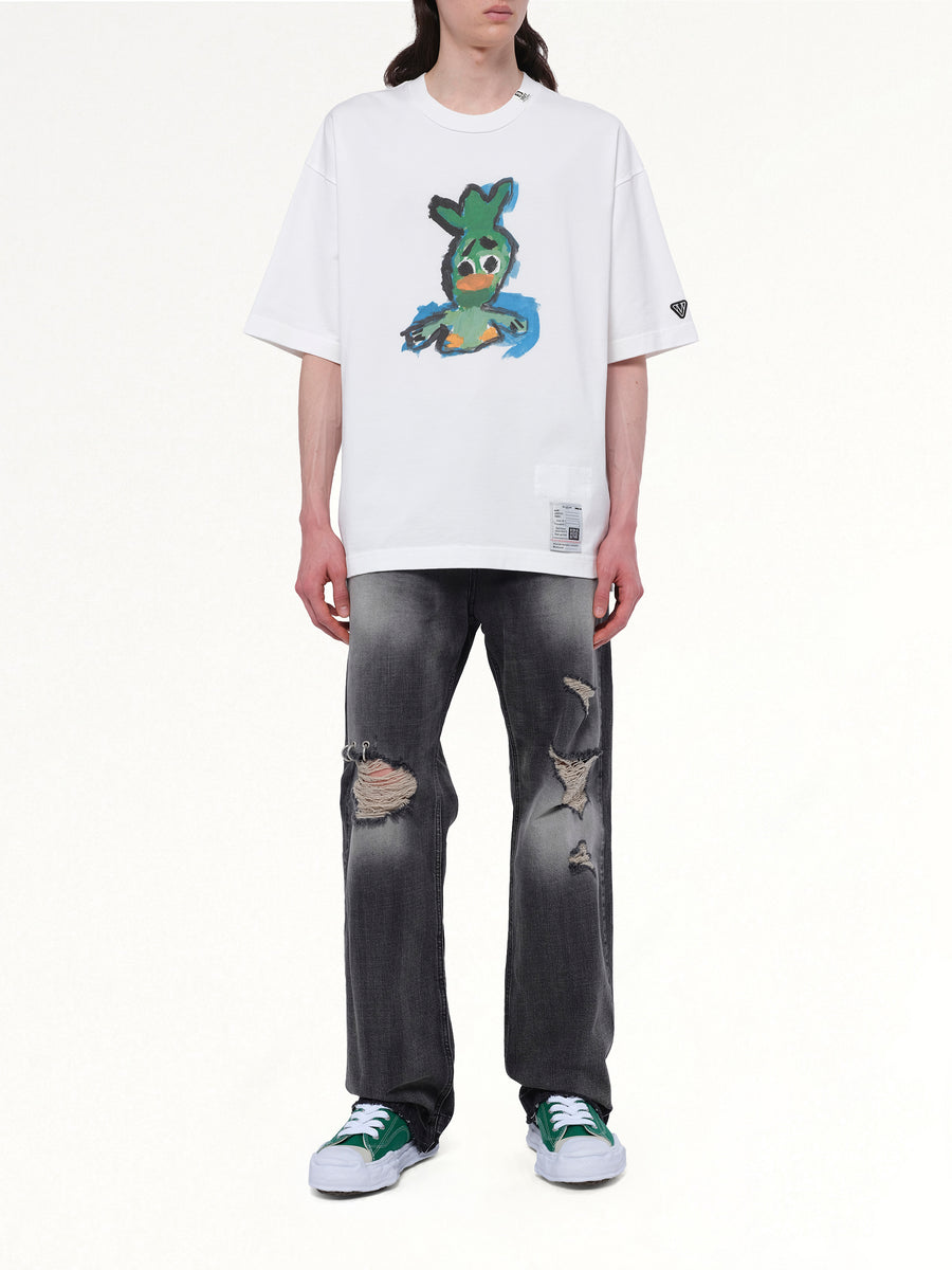 Leon Printed T-Shirt in White