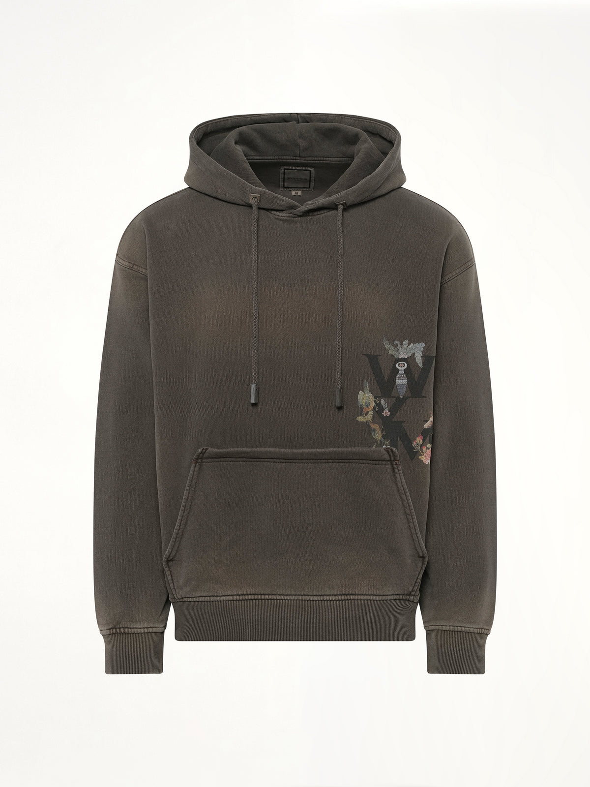 Print Hoodie in Mud