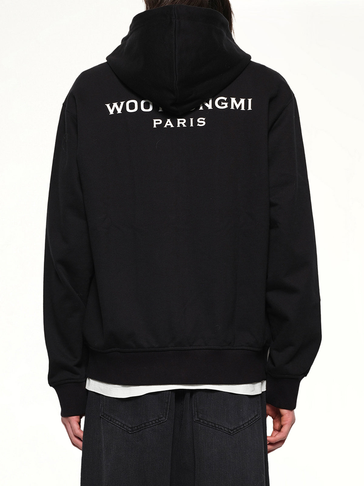 Zip Hoodie in Black