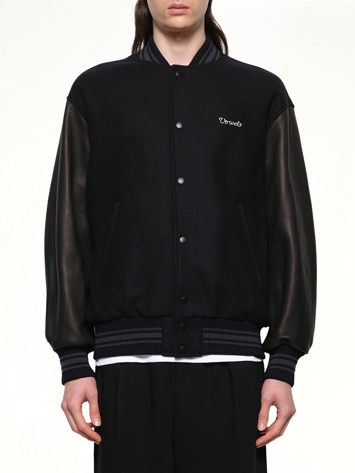 Varsity Jacket in Black
