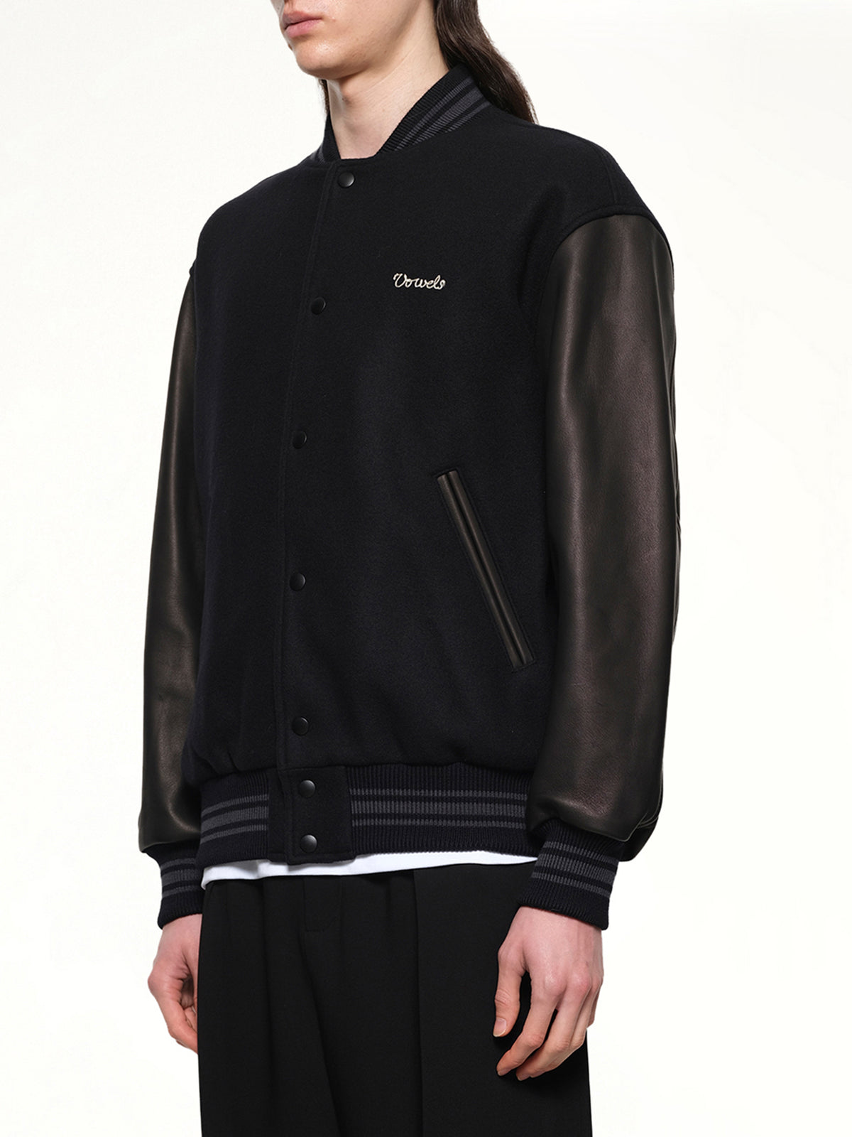 Varsity Jacket in Black