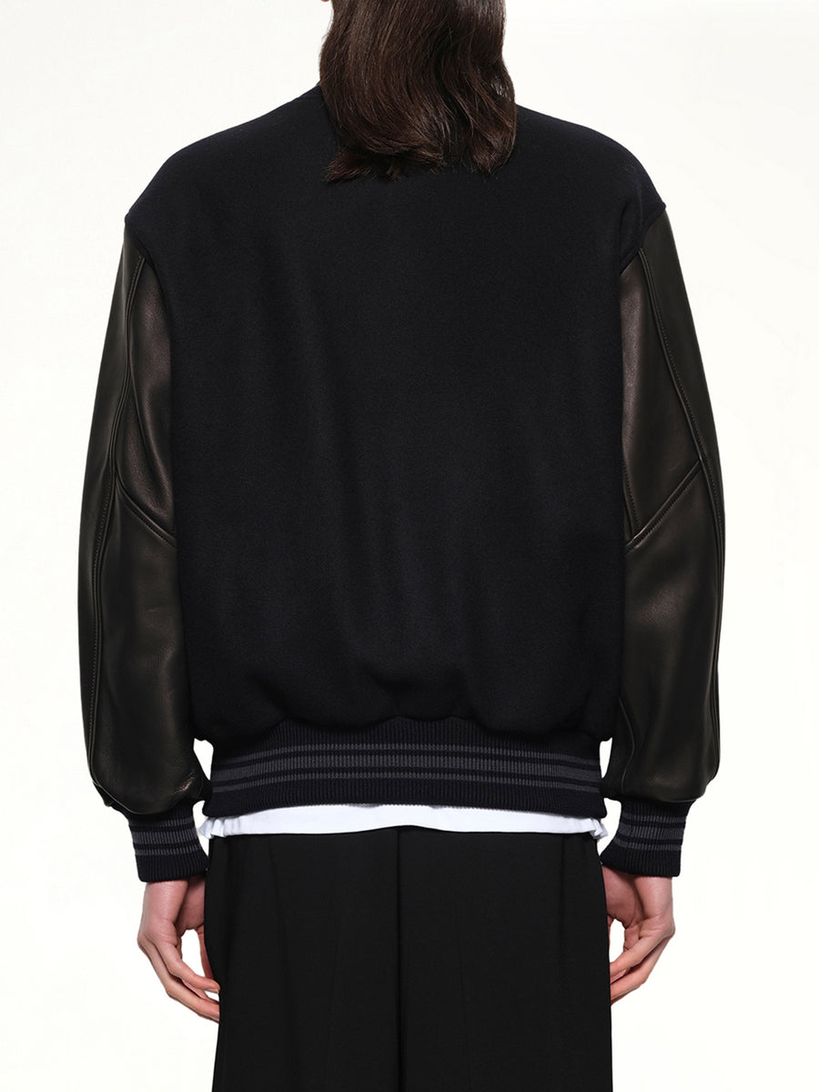 Varsity Jacket in Black
