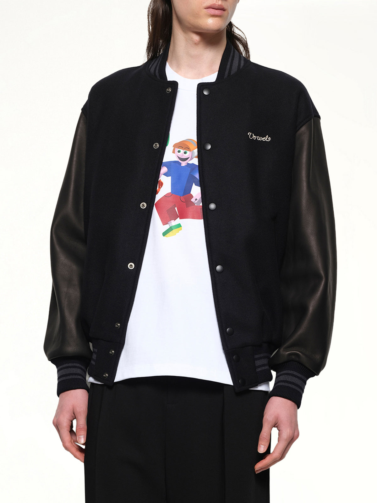 Varsity Jacket in Black