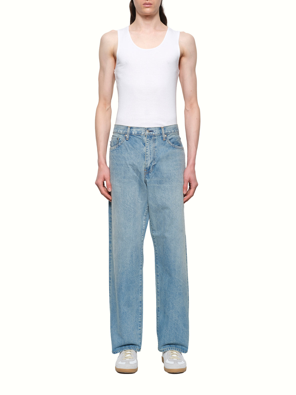 Baggy Fit Denim in Stonewashed Indigo