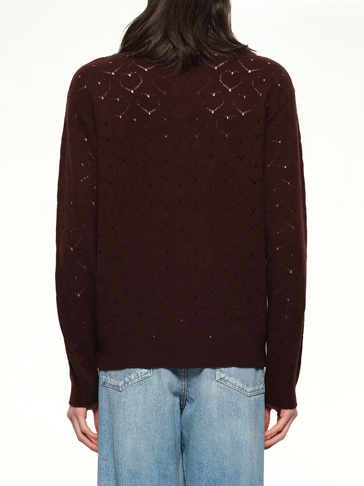 Eyelet Polo in Dark Tobacco