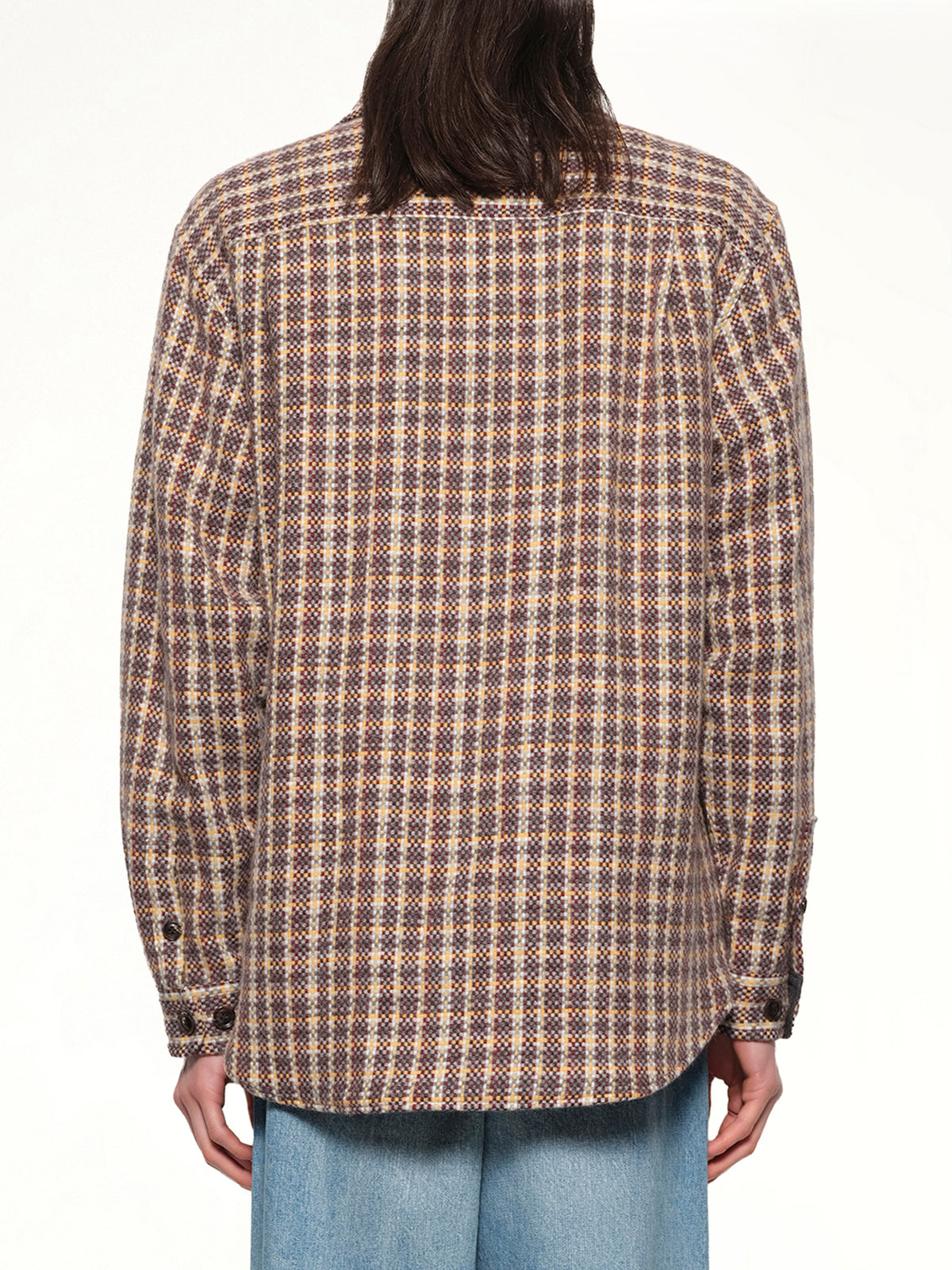 Double Pocket Shirt Jacket in Minicheck
