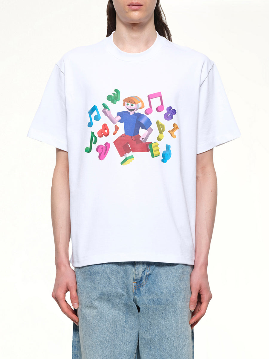 3D T-Shirt in White