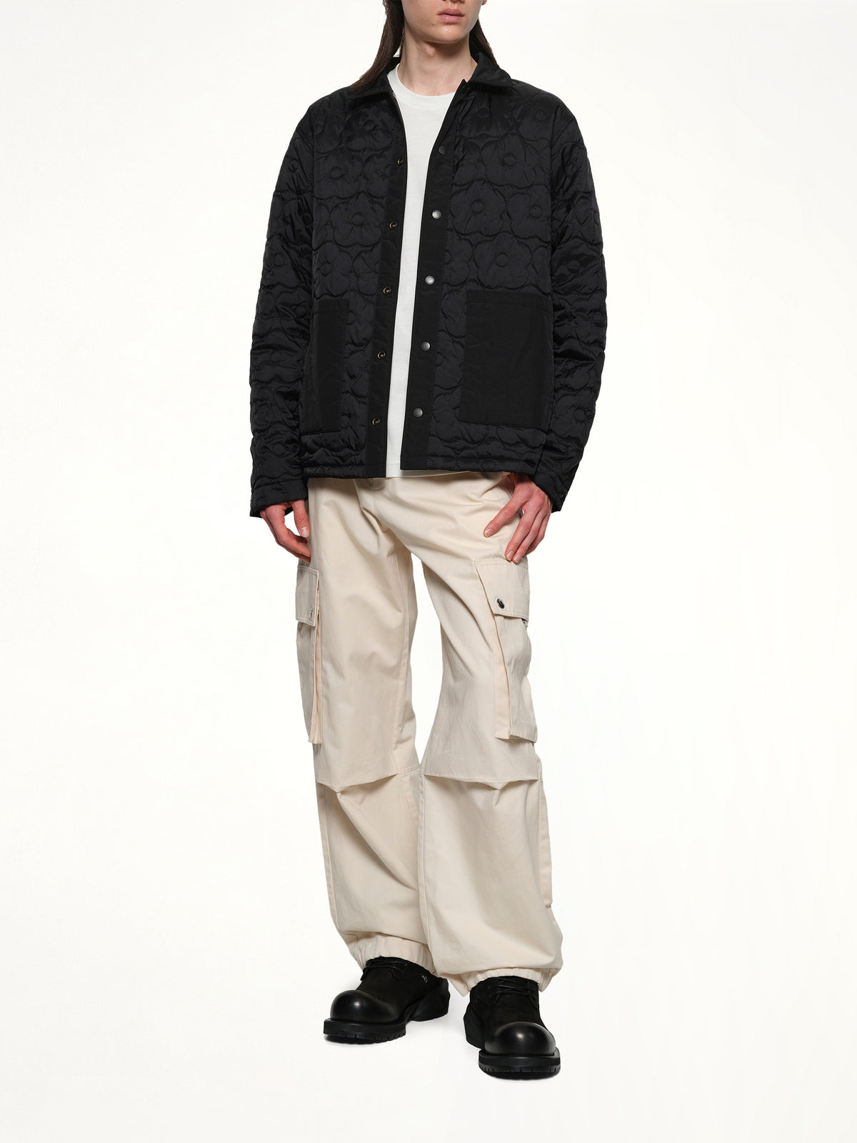Boke Flower 2.0 Reversible Heavy Coach Jacket in Black