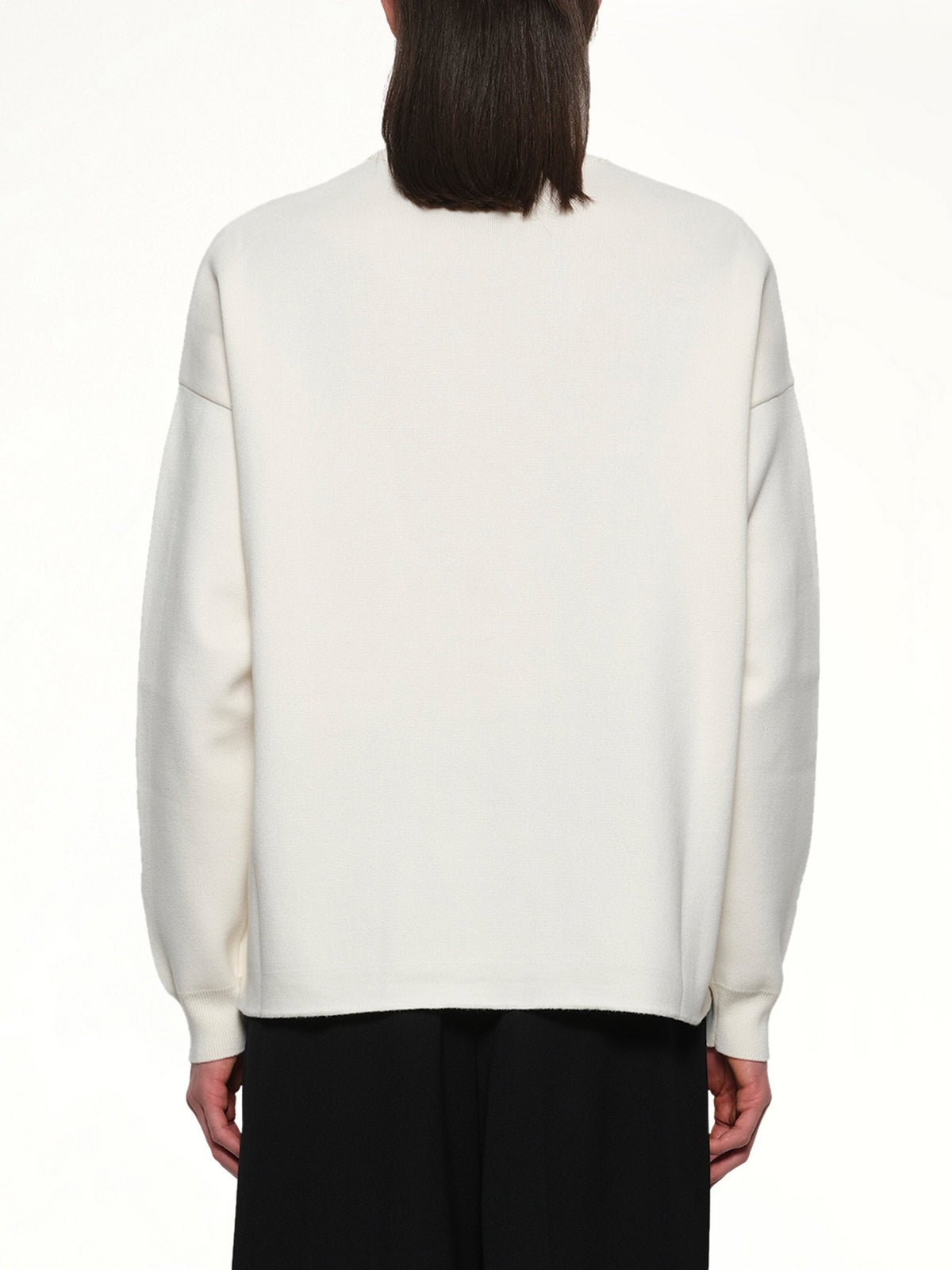 Anagram Pocket Sweater in Beige