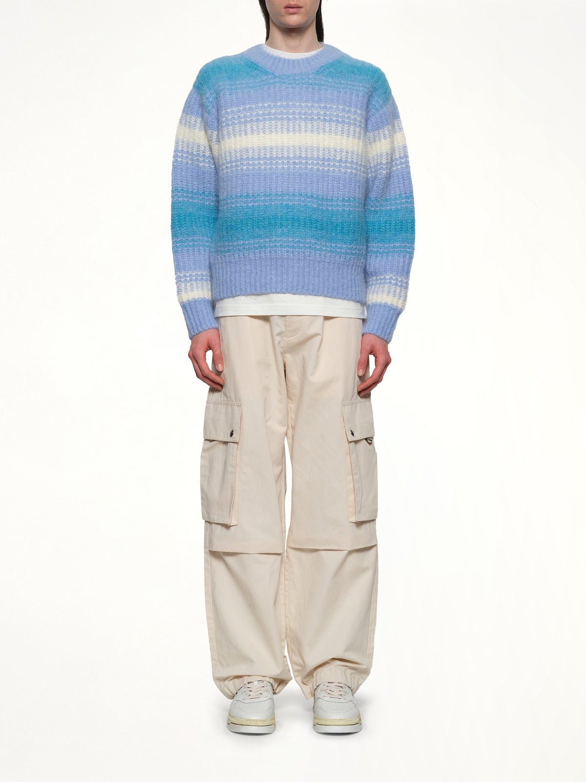 Kenzo Speed Stripe Jumper in Light Blue