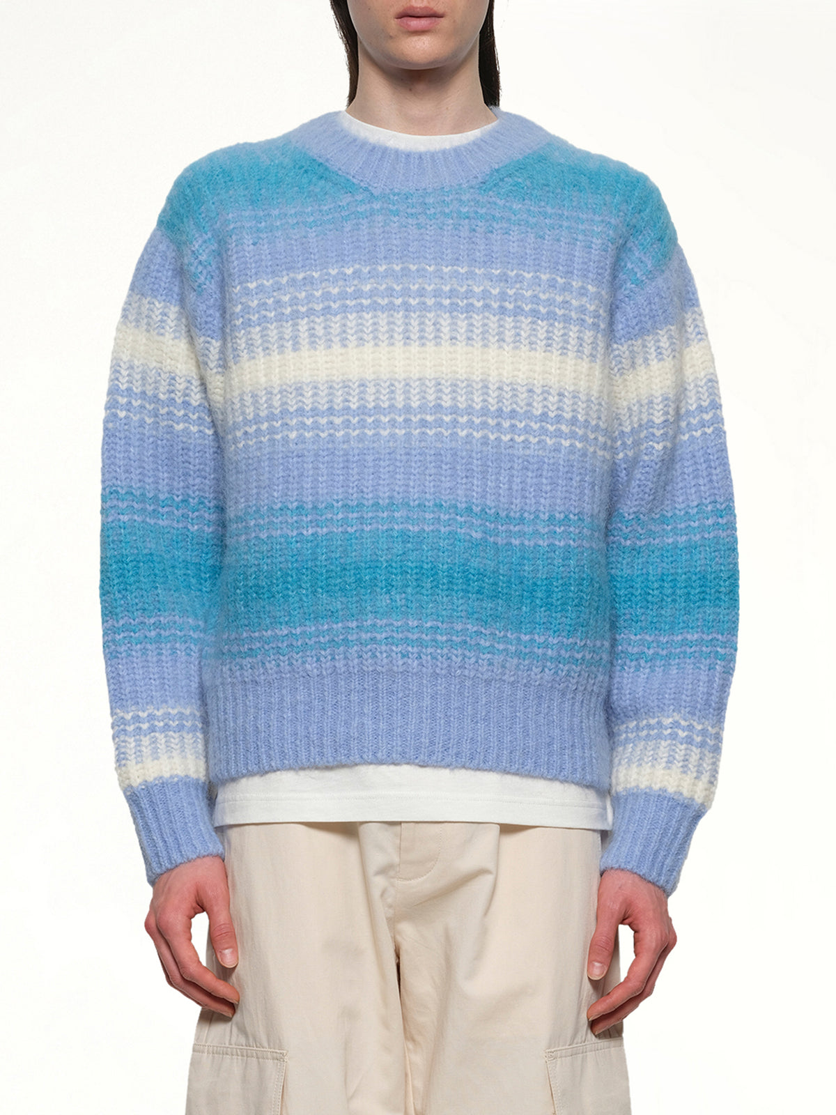 Kenzo Speed Stripe Jumper in Light Blue