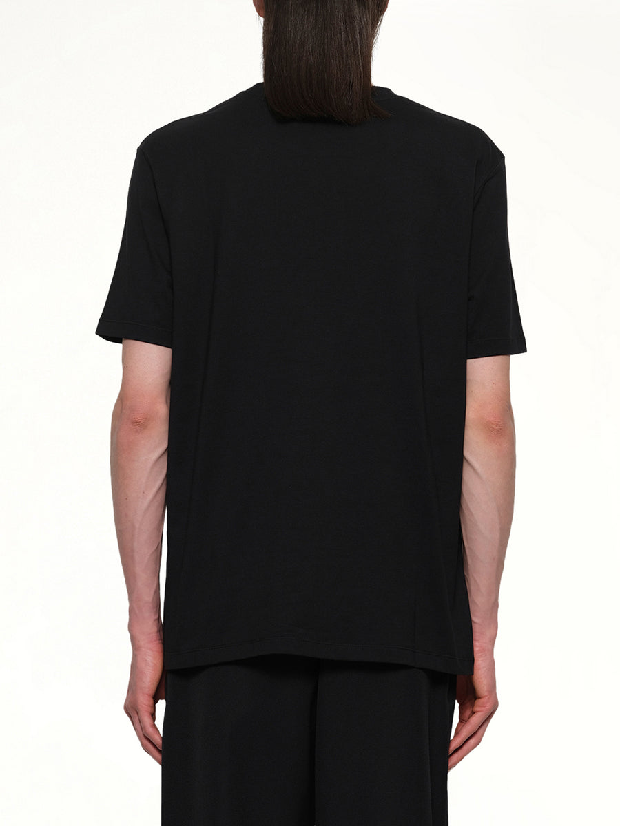 Couture Label Regular T-Shirt in Black