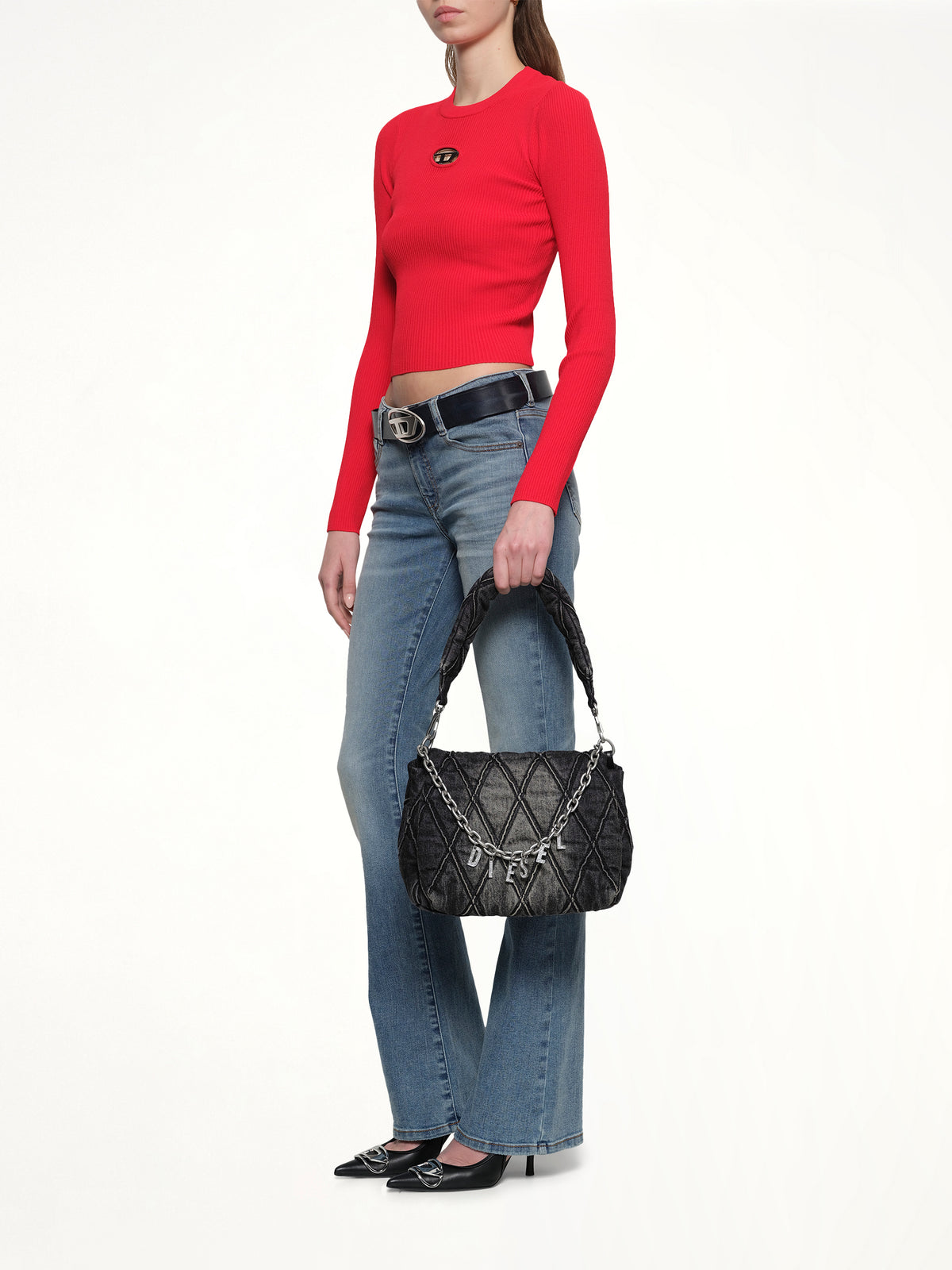 CHARM-D M Shoulder Bag in Black