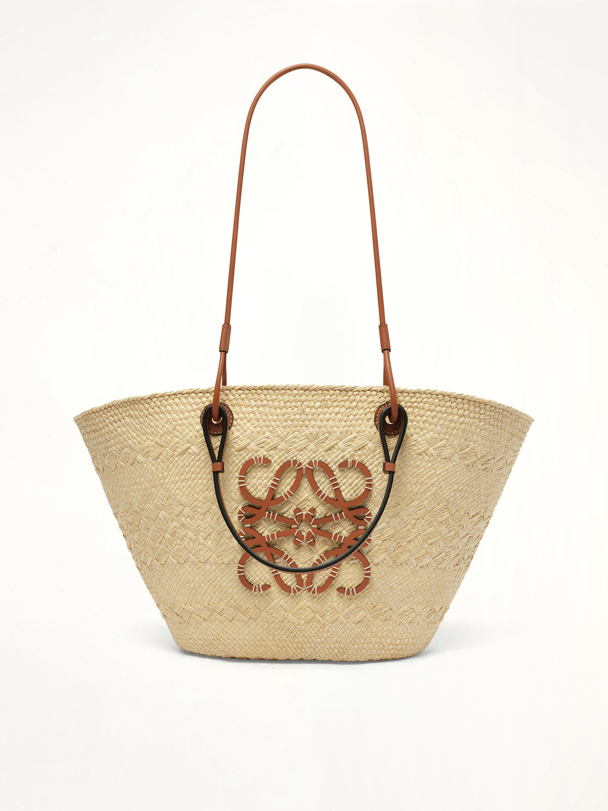 Anagram Basket Medium Bag in Natural/Tan