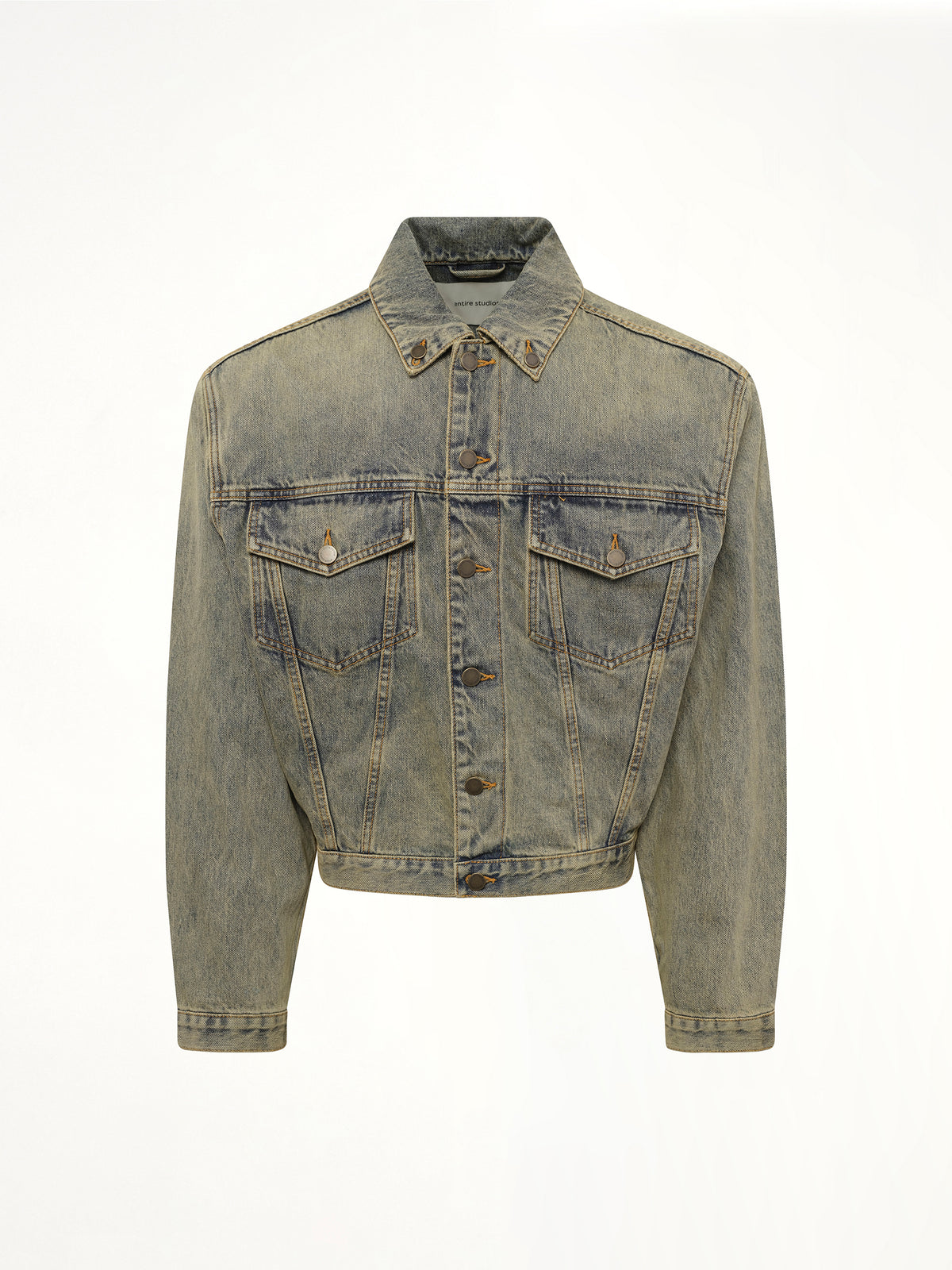 Shrunken Denim Jacket in Surfacewave