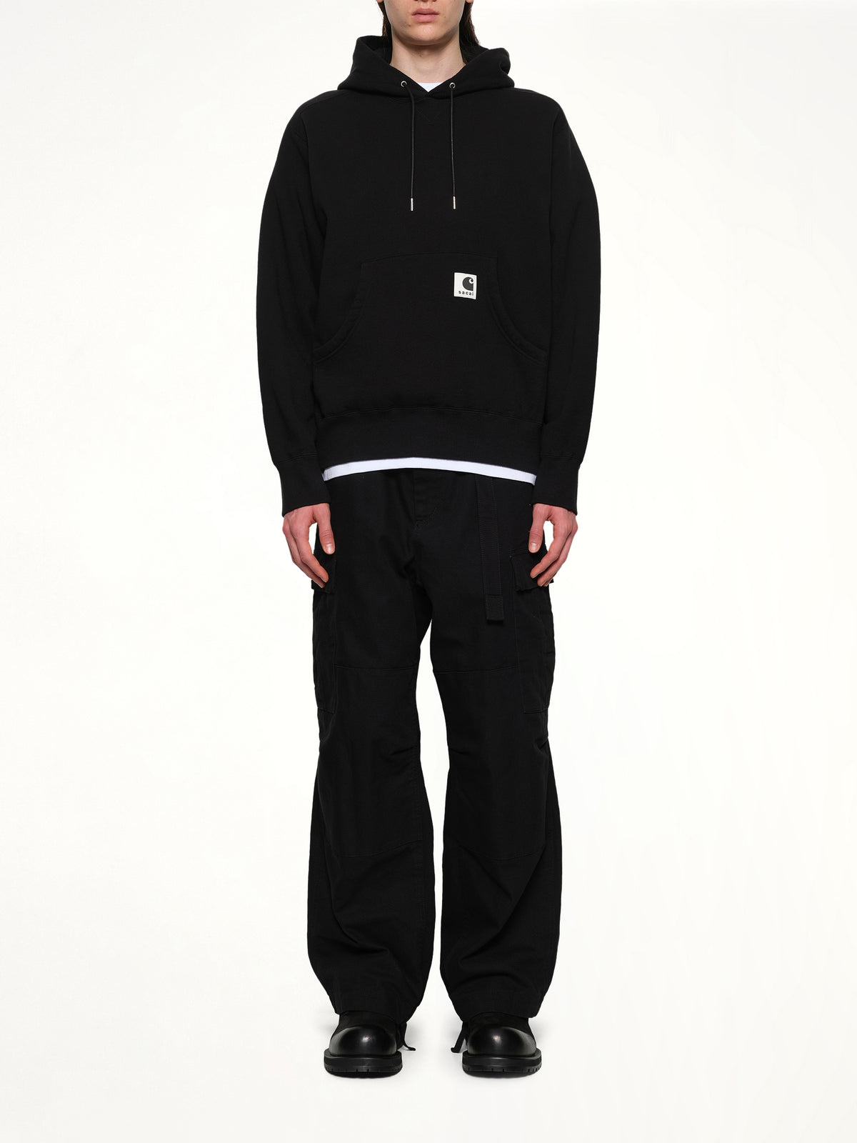 Carhartt WIP Cotton Jersey Hoodie in Black