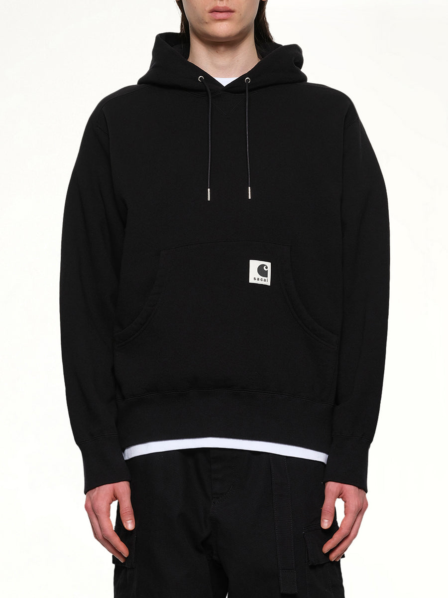 Carhartt WIP Cotton Jersey Hoodie in Black
