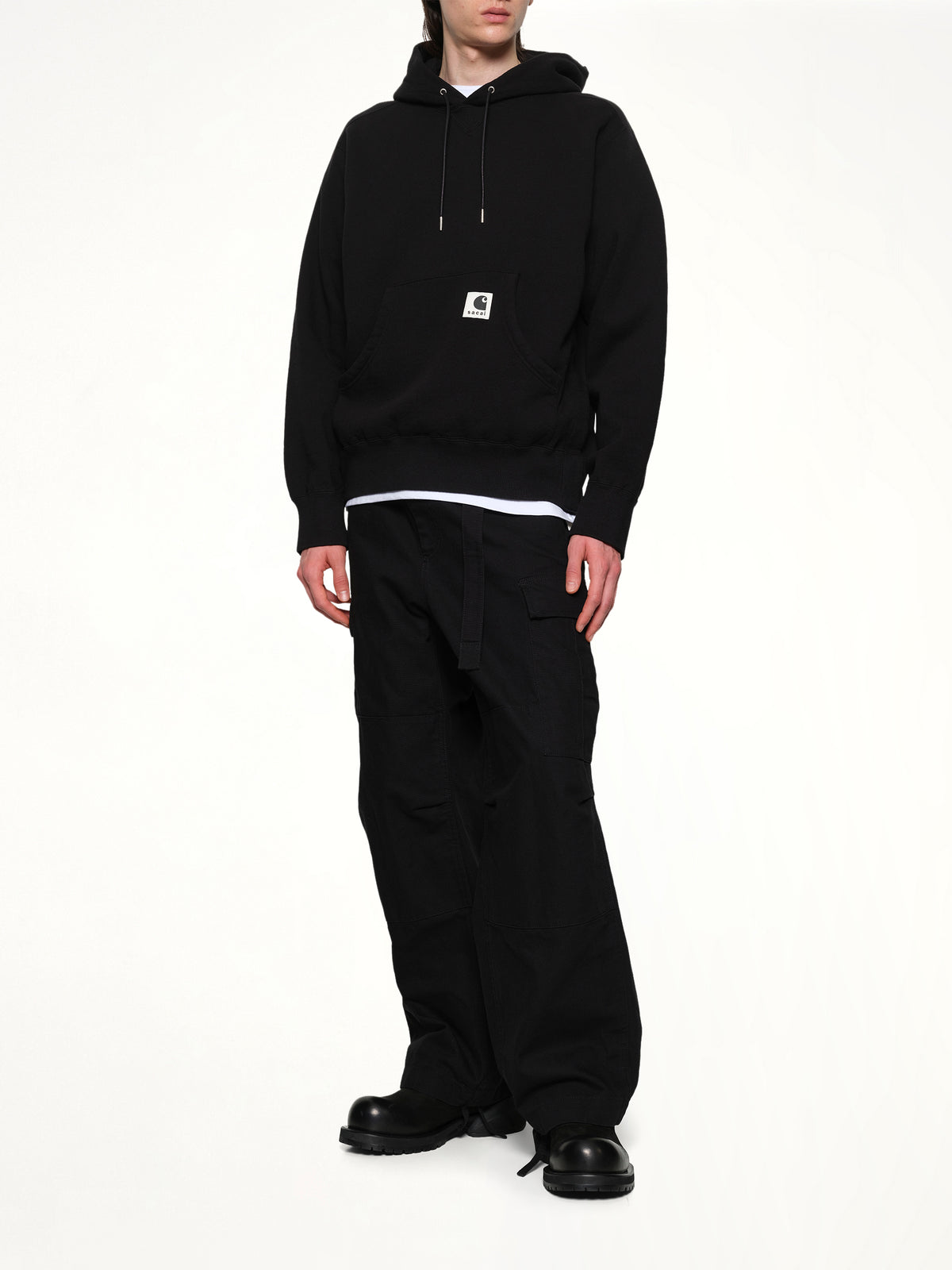 Carhartt WIP Cotton Jersey Hoodie in Black