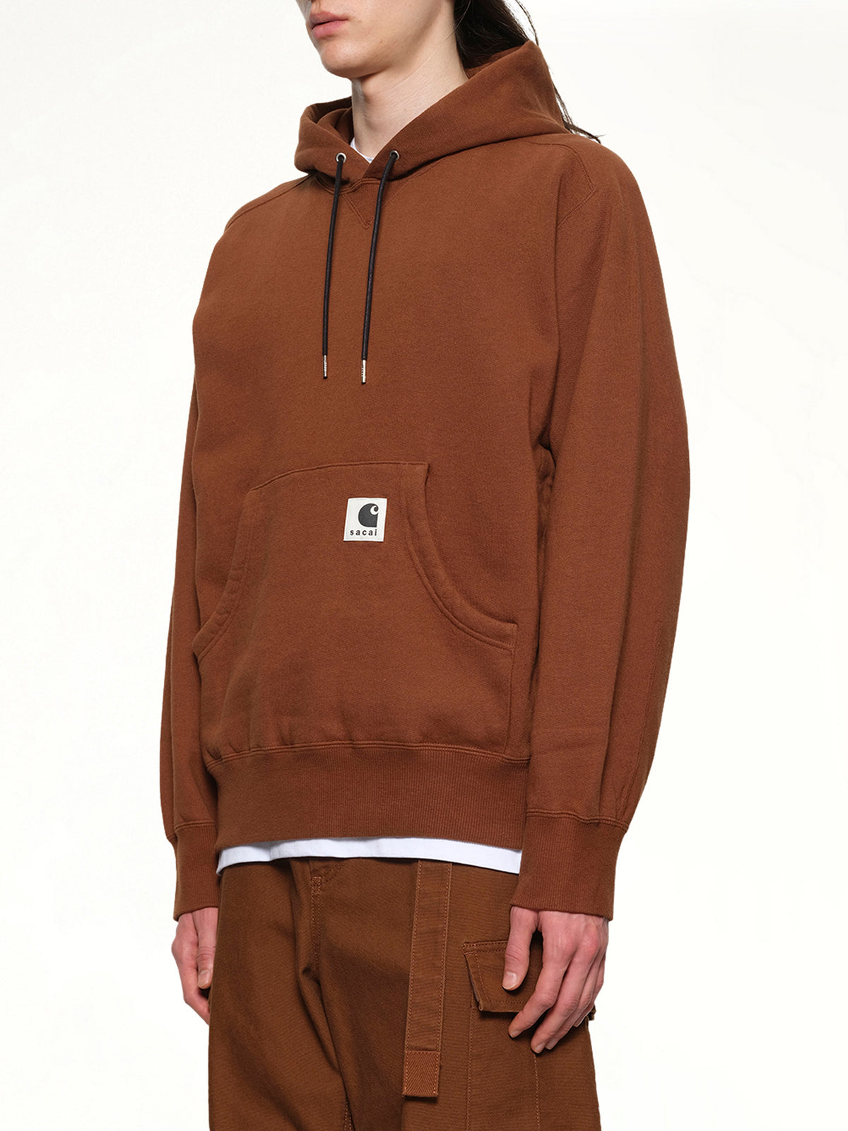 Carhartt WIP Cotton Jersey Hoodie in Dark Beige