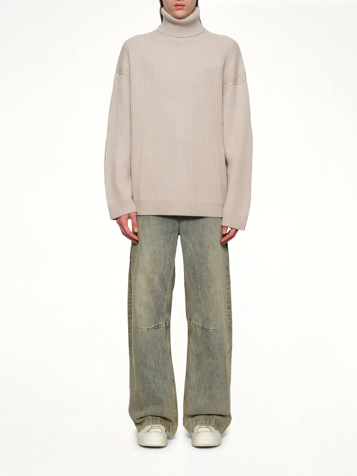 Chunky Turtleneck in Beige