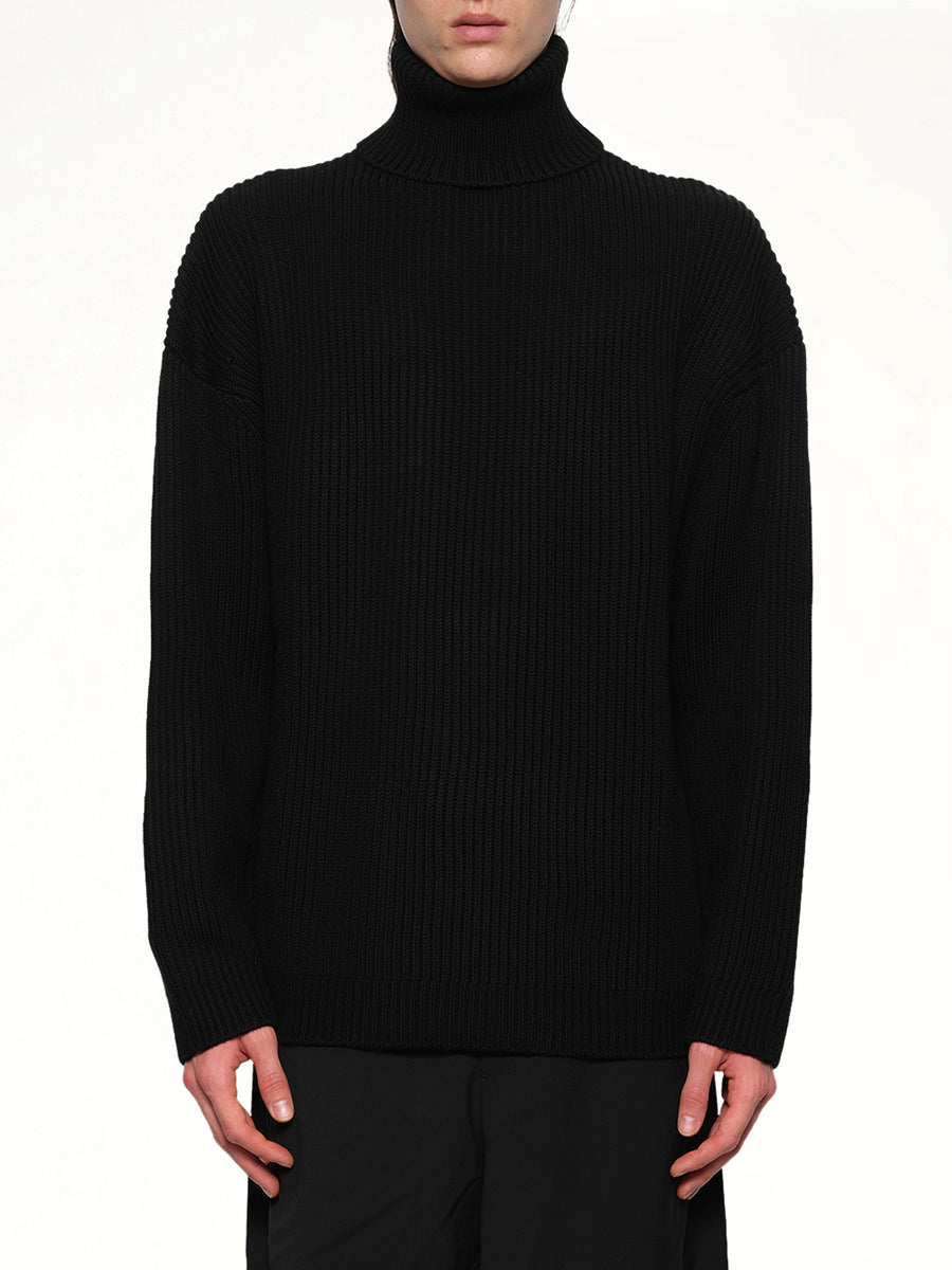 Chunky Turtleneck in Black
