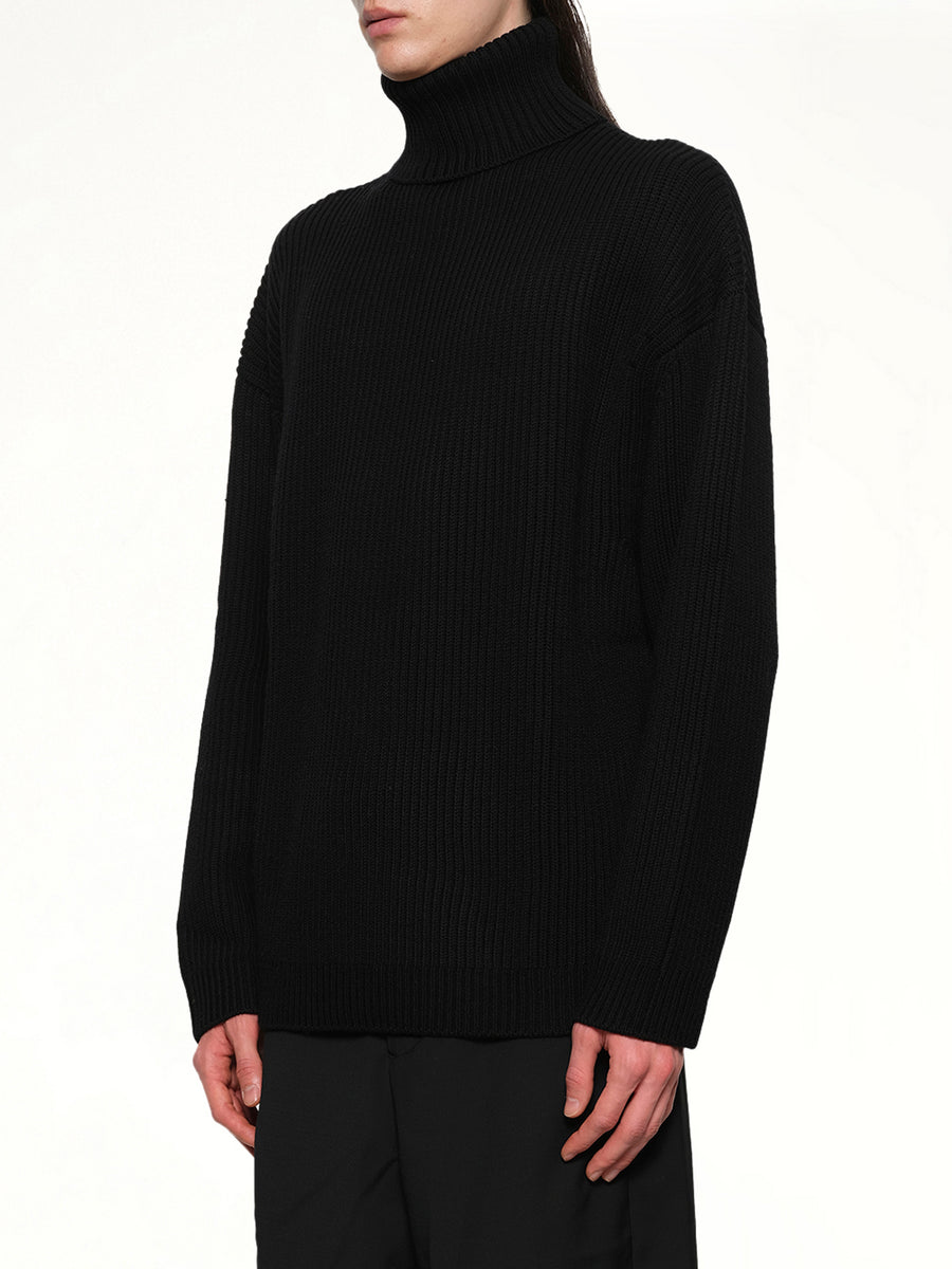 Chunky Turtleneck in Black