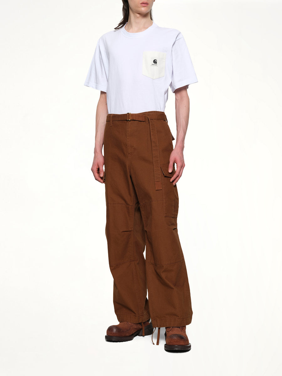 Carhartt WIP Duck Pants in Dark Beige