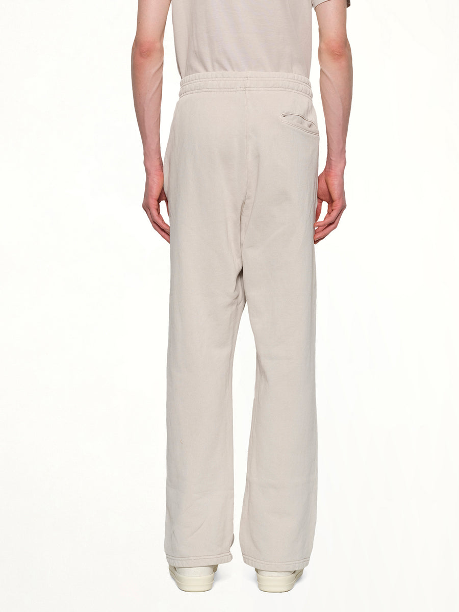 Straight Leg Sweatpants in Off White