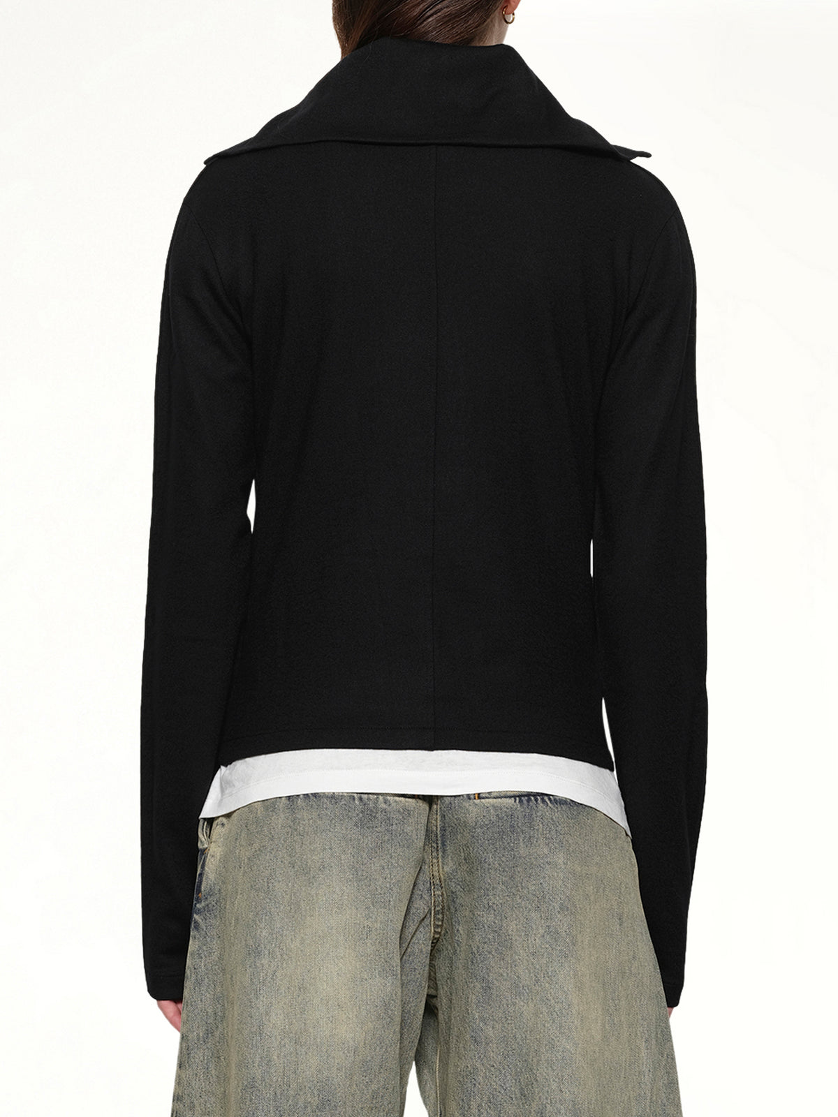 Apex Wool Top in Black