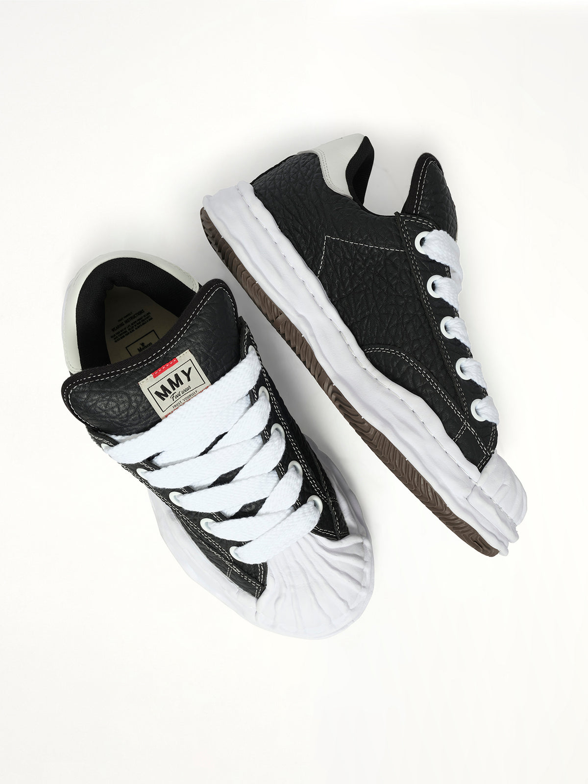 Blakey Puffer OG Sneaker in Black Top View | MAISON MIHARA YASUHIRO