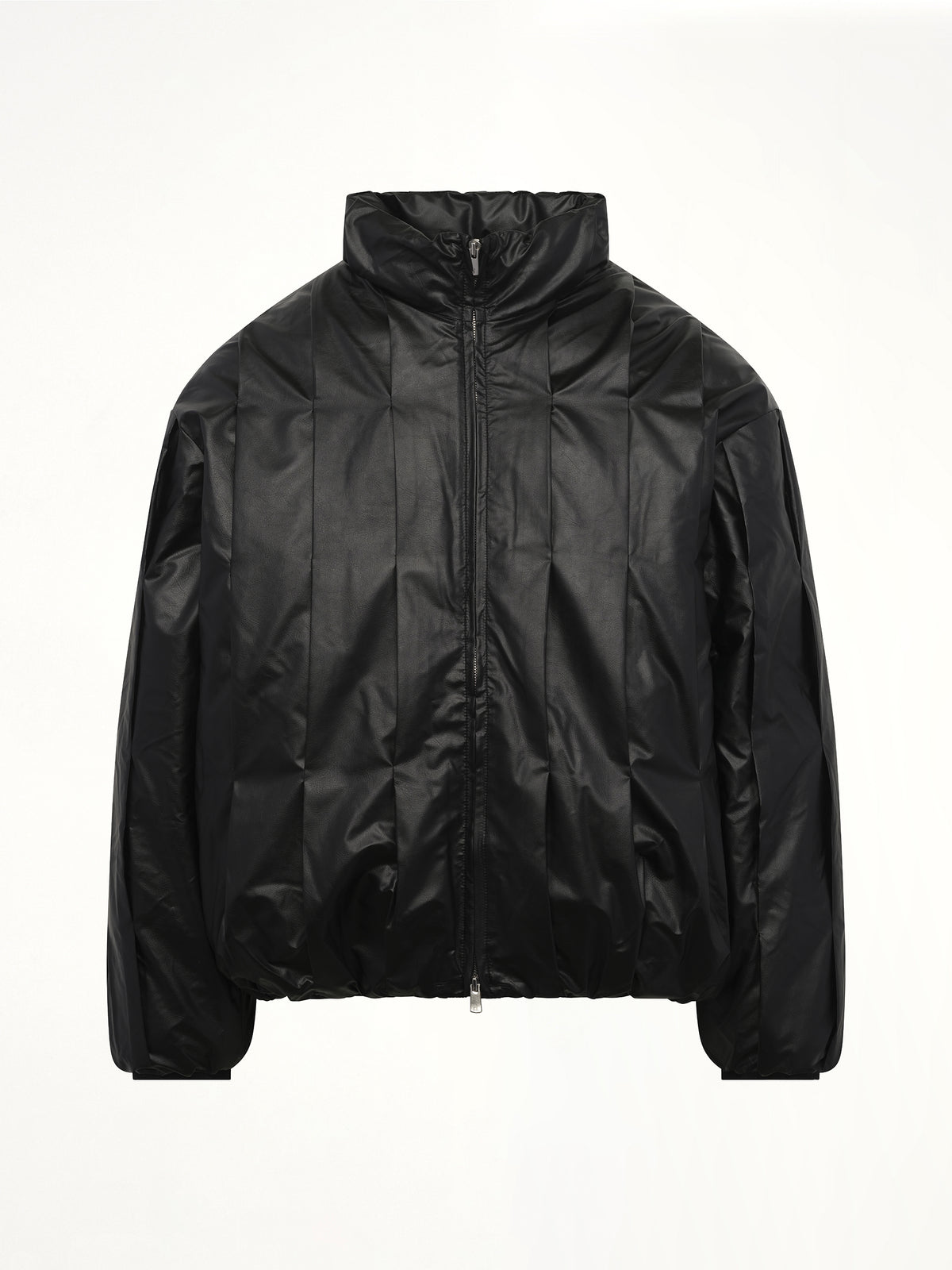 Cocoon Down Jacket in Metallic Black