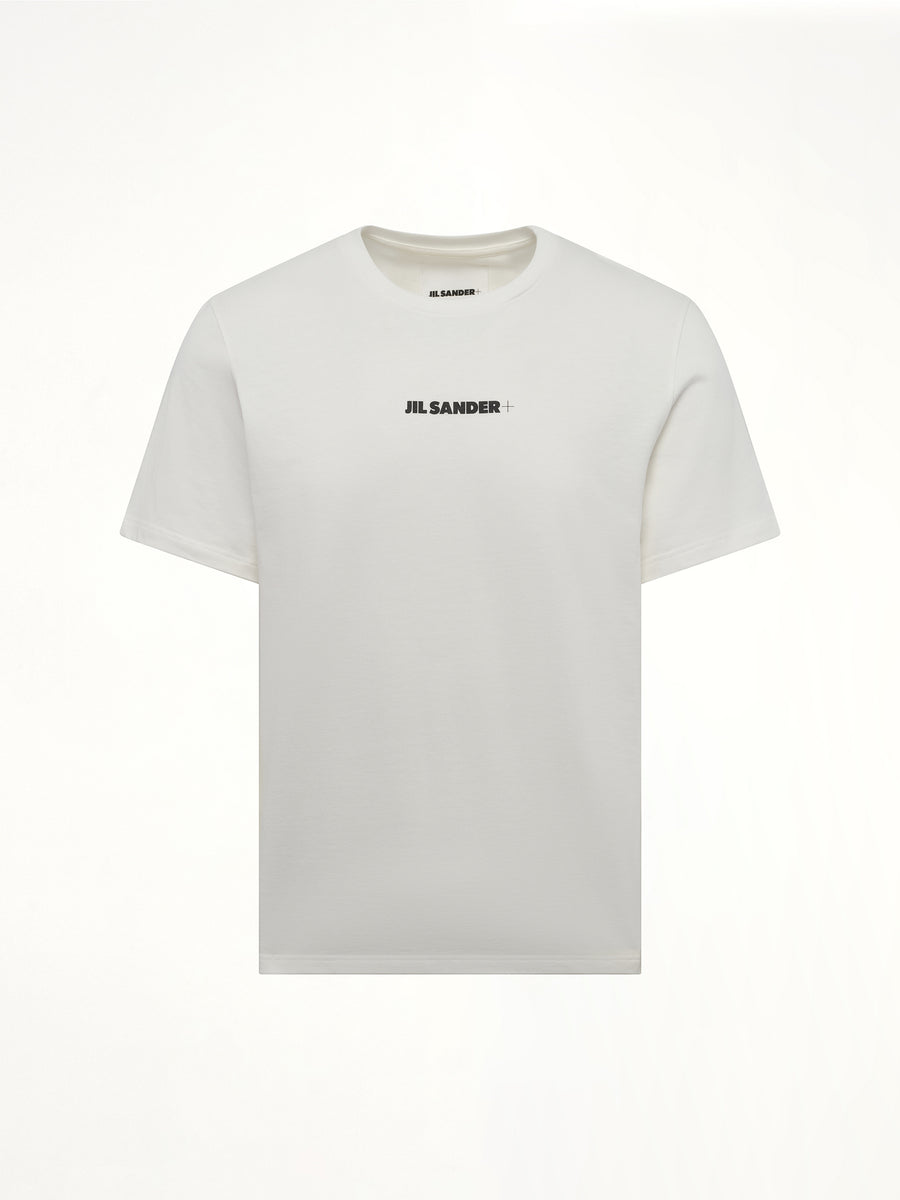 Plus Logo T-Shirt in Porcelain