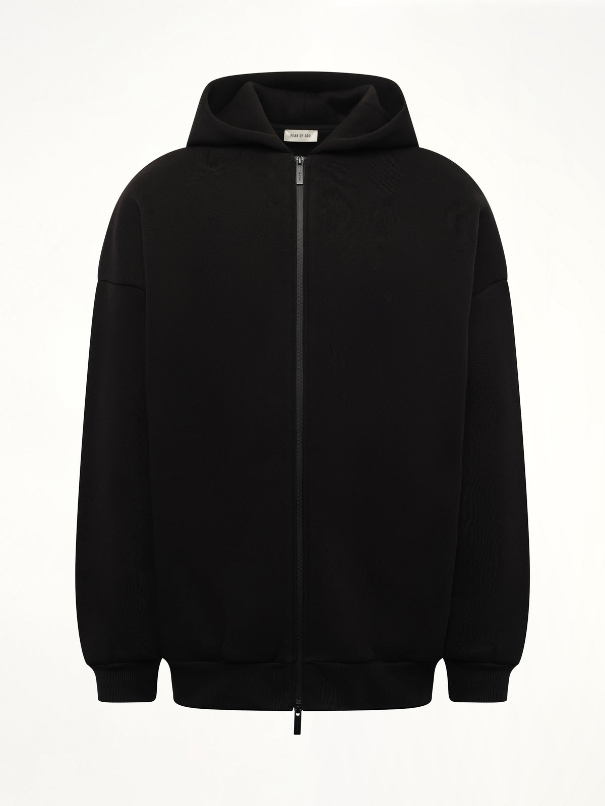 Zip Hoodie in Black