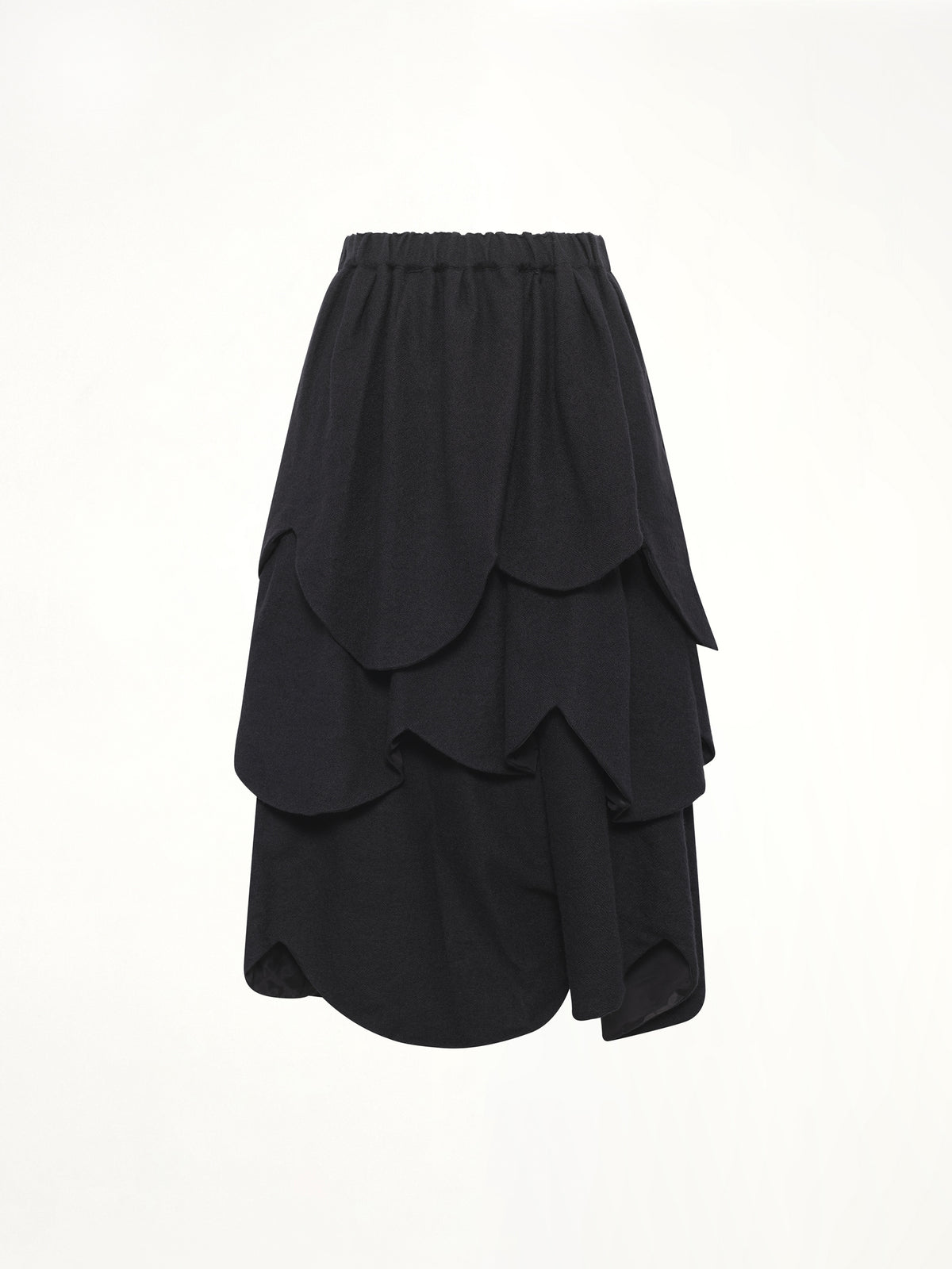 Gathered Skirt in Black