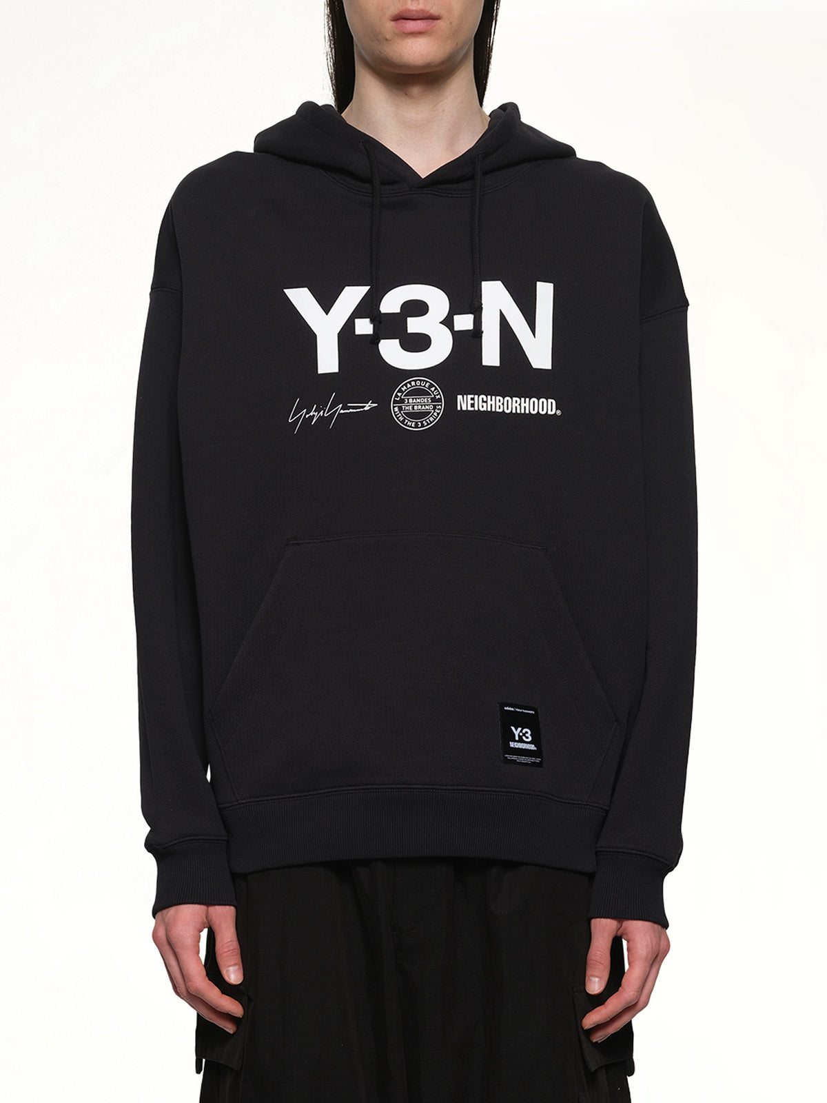 Y-3 X NBHD Graphic Hoodie in Black
