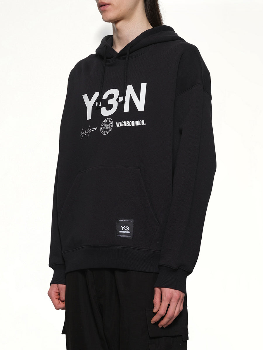 Y-3 X NBHD Graphic Hoodie in Black