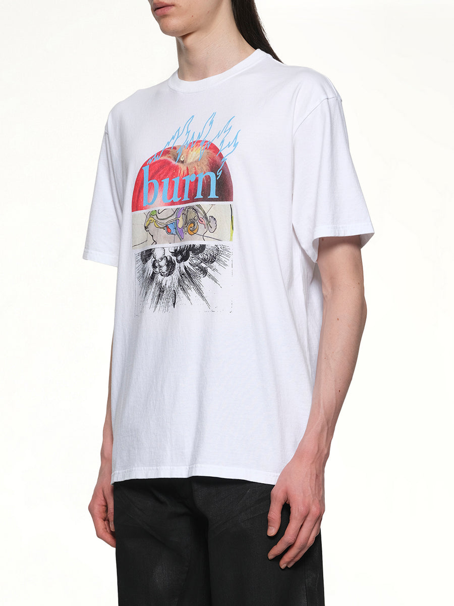 Burn T-Shirt in White