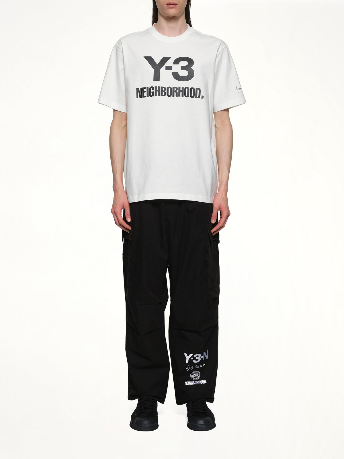Y-3 X NBHD Logo T-Shirt in White