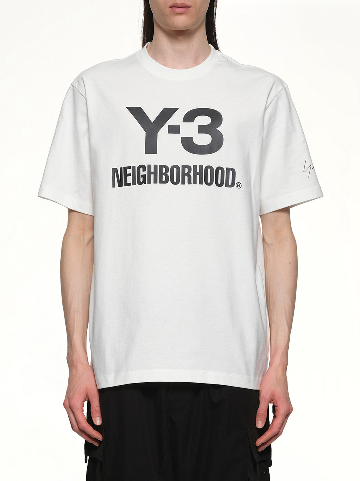 Y-3 X NBHD Logo T-Shirt in White
