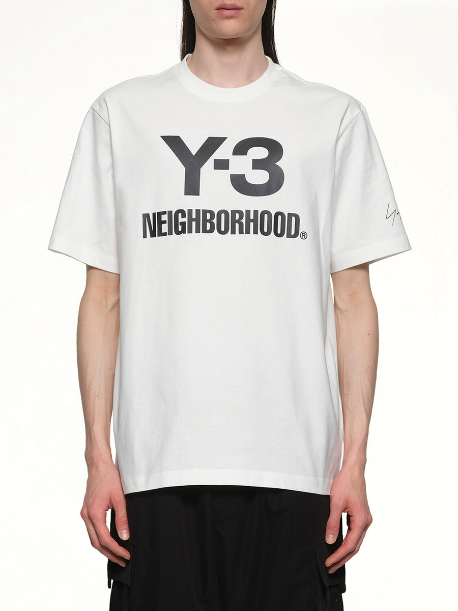 Y-3 X NBHD Logo T-Shirt in White