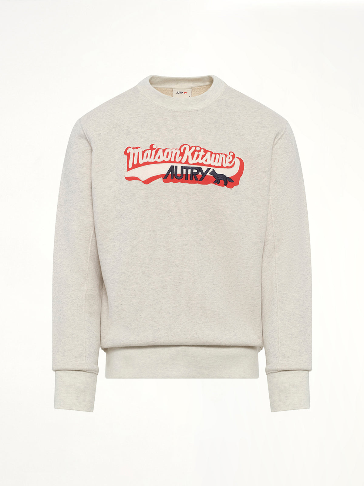 Autry x Maison Kitsune Sweatshirt in Grey Melange