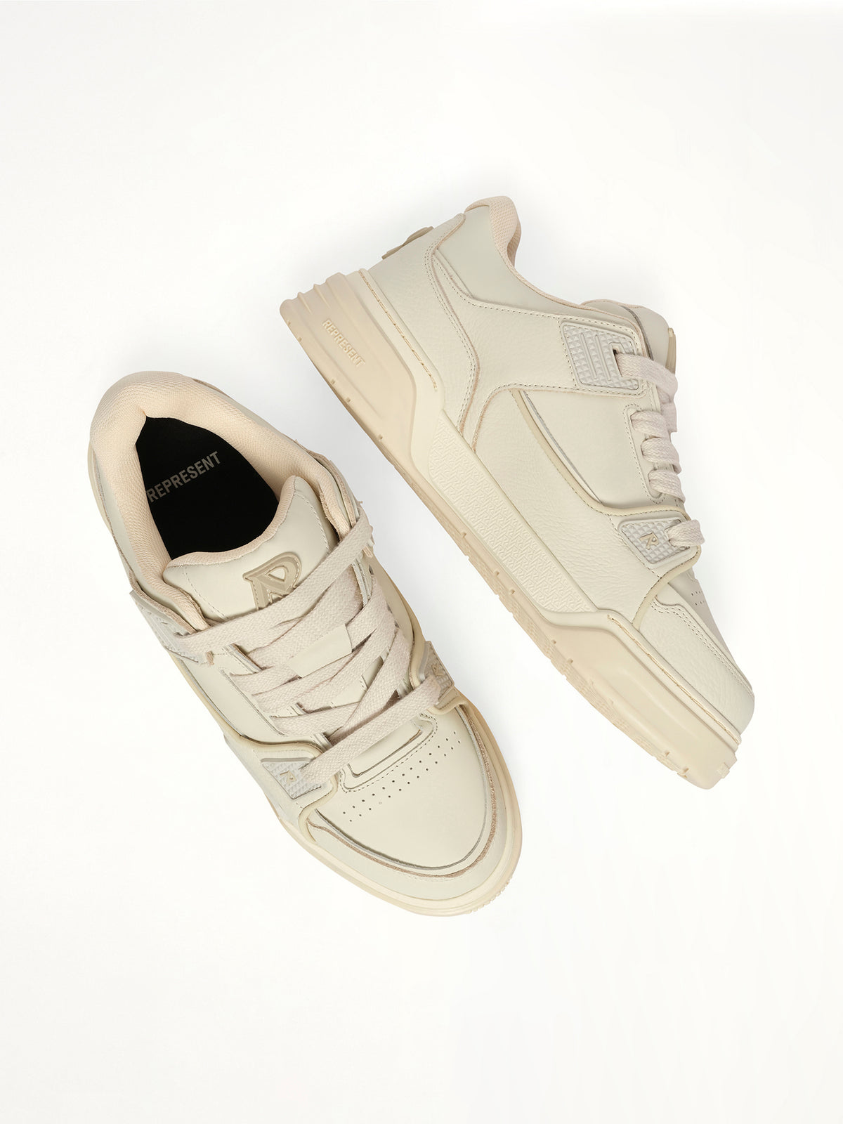 Studio Sneaker in Vintage White Top View | REPRESENT