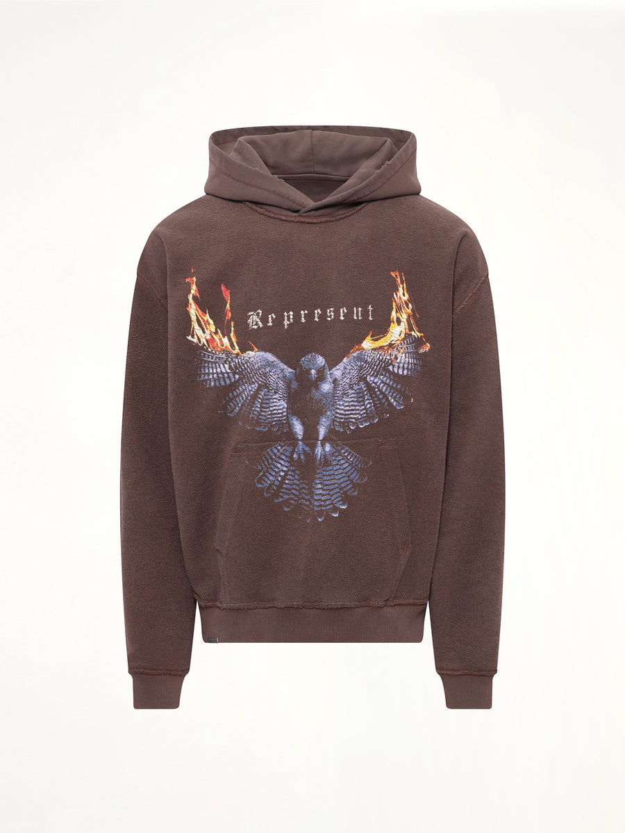 Reversible Living Legacy Falcon Hoodie in Nero