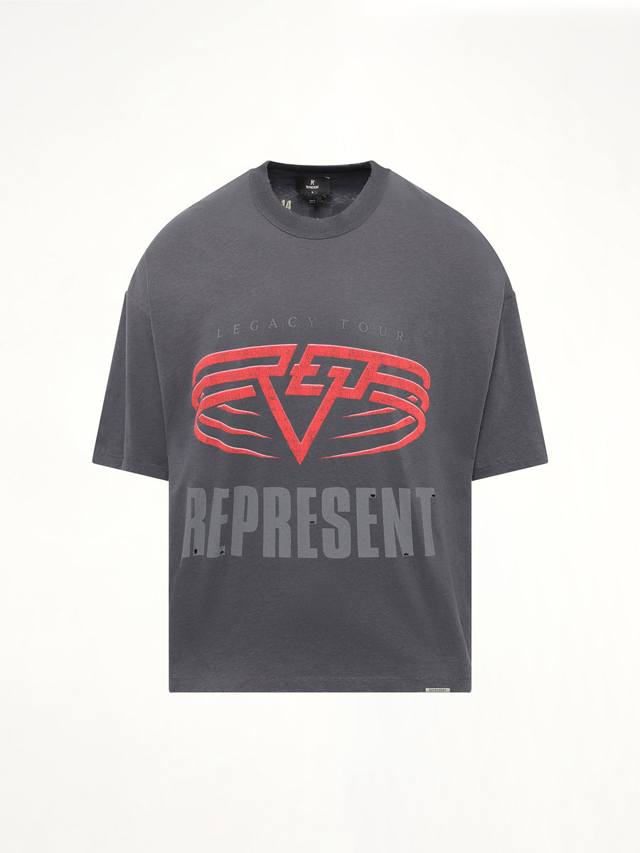 Represent Living Legacy T-Shirt in Sun Fade Grey