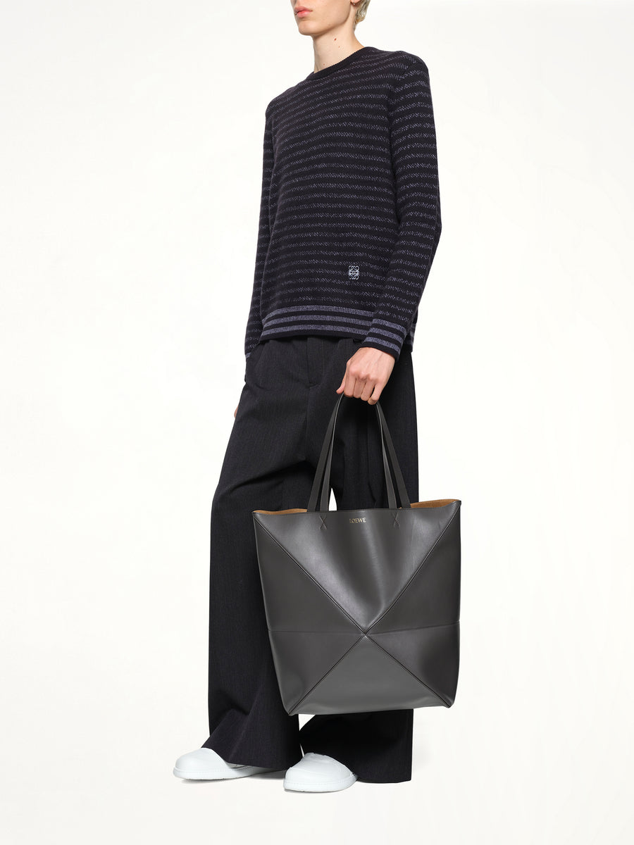 Puzzle Fold Tote XL in Dark Grey