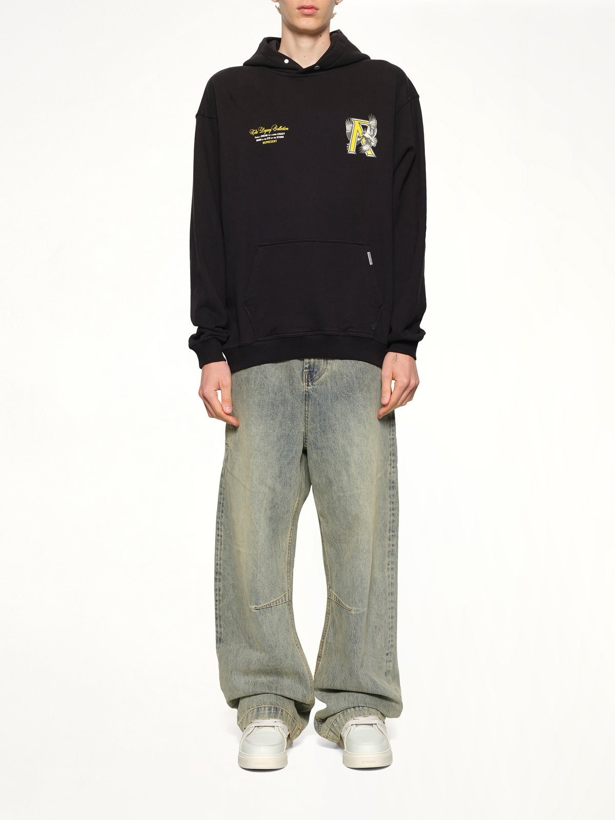 Legacy Falcon Hoodie in Jet Black